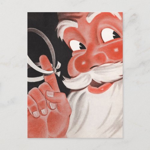 Vintage Santa    Holiday Postcard