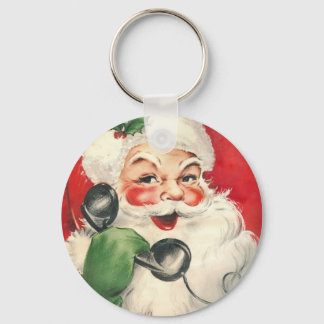 Vintage Santa Keychain