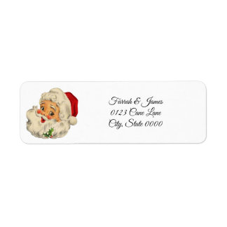 Vintage Santa Label