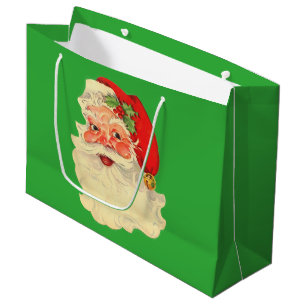 Vintage Santa Large Gift Bag