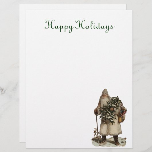 Vintage Santa Letterhead (Front/Back)