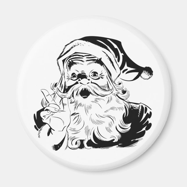 Vintage Santa Magnet (Front)