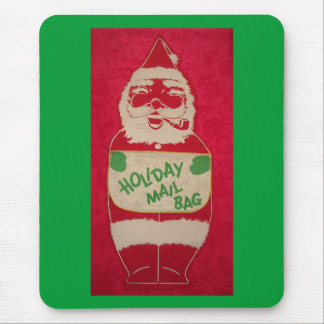 Vintage Santa Mail Bag Mouse Pad