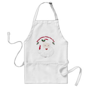 Vintage Santa Making Christmas Dreams Come True! Adult Apron