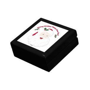 Vintage Santa Making Christmas Dreams Come True! Keepsake Box