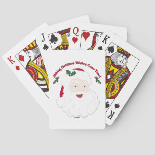 Vintage Santa Making Christmas Dreams Come True! Poker Cards