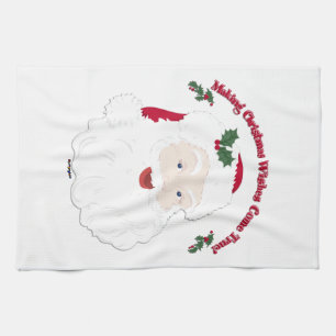 Vintage Santa Making Christmas Dreams Come True! Towel