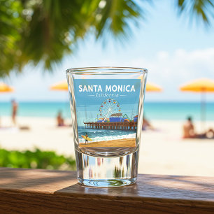 Vintage Santa Monica California Shot Glass