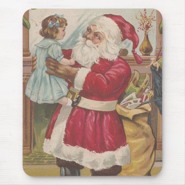 Vintage Santa Mouse Pad (Front)