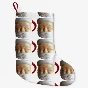 Vintage Santa Mug Christmas Stocking (blinking)