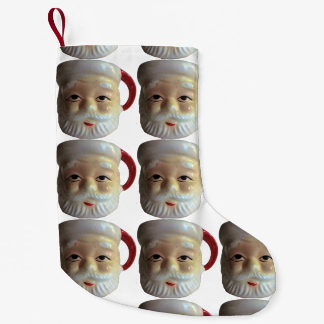 Vintage Santa Mug Christmas Stocking (eyes open) (Front)