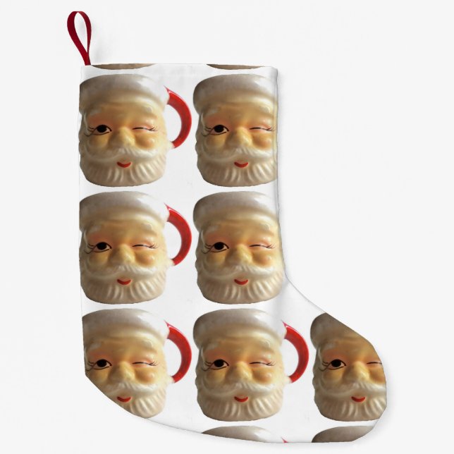 Vintage Santa Mug Christmas Stocking (winking) (Front)