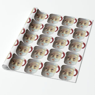 Vintage Santa Mug Wrapping Paper