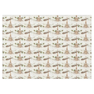 Vintage Santa over Paris Christmas Tablecloth