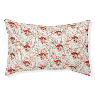 Vintage Santa Pet Bed, Cat or Dog Pet Bed