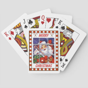 Vintage Santa Playing Cards