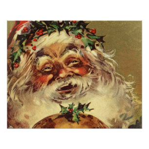 vintage santa poster