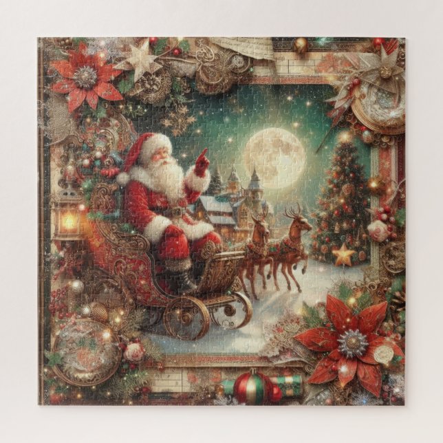 Vintage Santa Puzzle (Vertical)