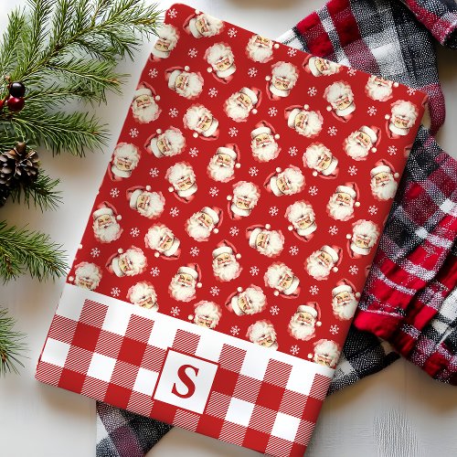 Christmas Kitchen Towels 15 Vintage Santa Red Gingham Monogrammed Christmas Kitchen Towel