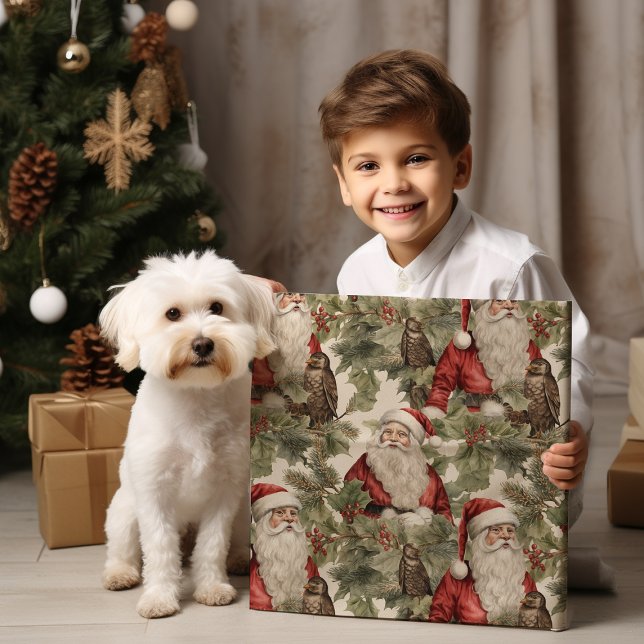 Vintage  Santa Retro Wrapping Paper (Creator Uploaded)