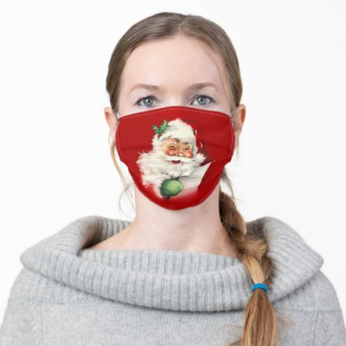 Vintage Santa Reworked Face mask