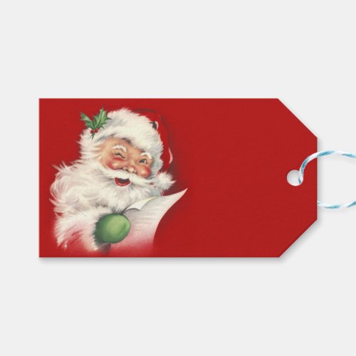 Vintage Santa Reworked Gift Tags