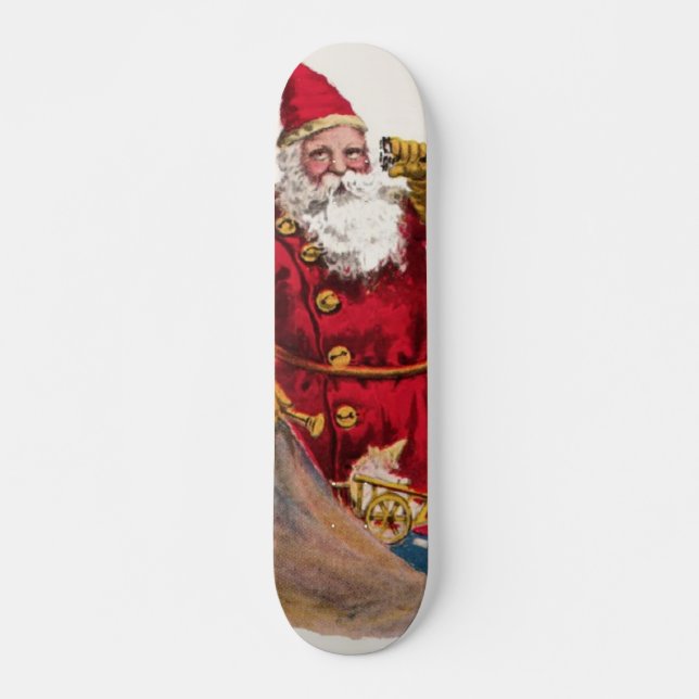 Vintage Santa Skateboard Deck (Front)
