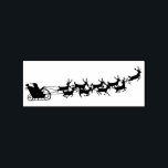 Vintage Santa Sleigh and Reindeer Rubber Stamp<br><div class="desc">Vintage Santa Sleigh and Reindeer rubber stamp</div>