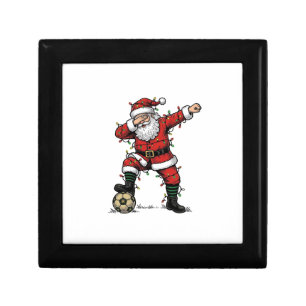 Vintage Santa Soccer Christmas Sports Shirt_1 Gift Box