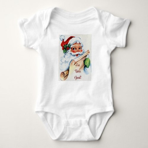 Vintage Santa T_Shirt Baby Bodysuit