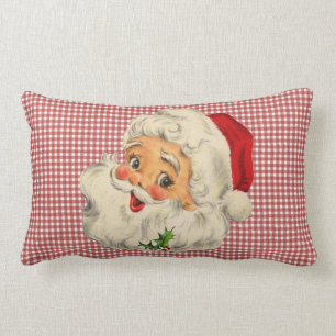 vintage santa throw pillow