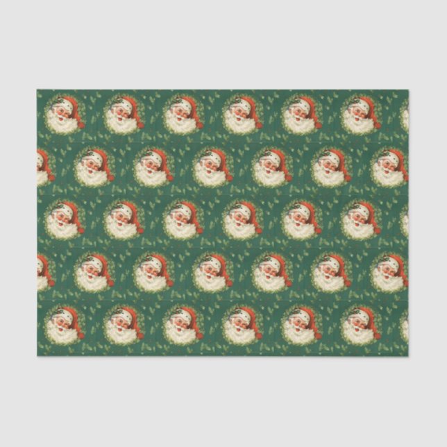 Vintage Santa Tissue Paper (Front)
