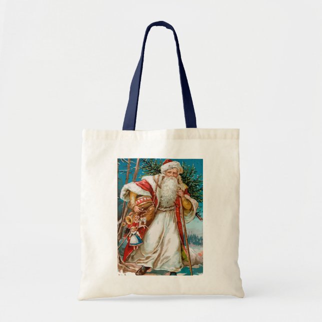 Vintage santa tote bag (Front)