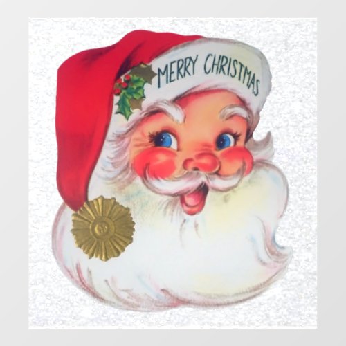 Vintage Santa Window Cling