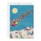 Vintage Santa With Reindeer Christmas Night