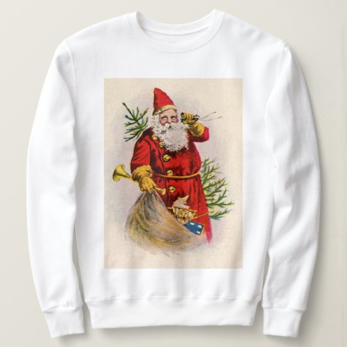 Vintage Santas Calling Holiday Sweatshirt