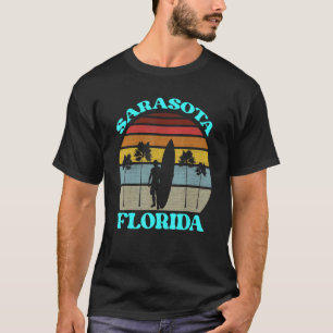 Vintage Sarasota Florida Summer Travel 80s Beach S T-Shirt