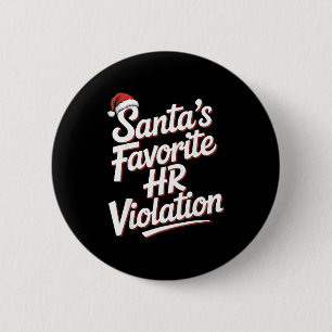 Vintage Sarcastic Retro Hr Violation Christmas Off Button