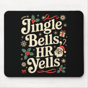 Vintage Sarcastic Retro Hr Violation Christmas Off Mouse Pad