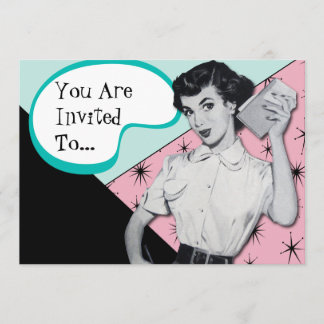 Vintage Sassy Secretary Invitation