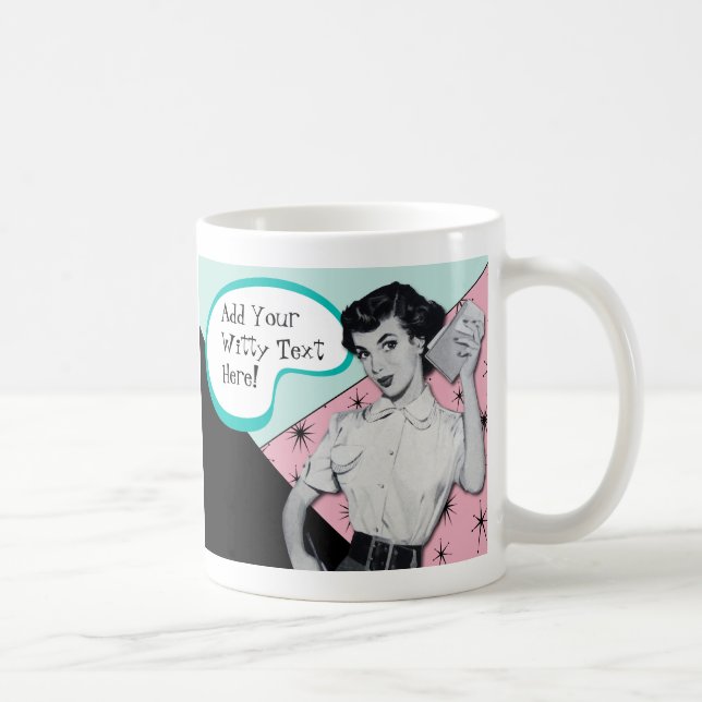Vintage Sassy Secretary Mug (Right)