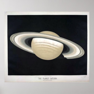 Vintage Saturn Poster