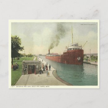 Vintage Sault Ste Marie Postcard by thedustyattic at Zazzle