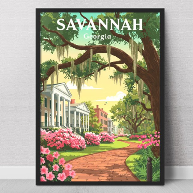 Vintage Savannah Georgia Poster (Creator Uploaded)