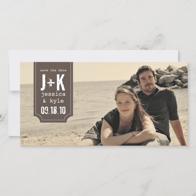 Vintage Postcard Save The Date Template