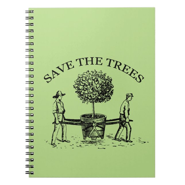 Vintage Save the Trees Notebook 1 (Front)
