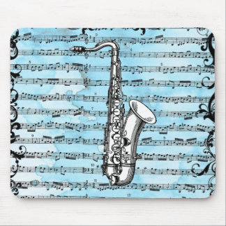 Vintage Saxaphone Mouse Pad