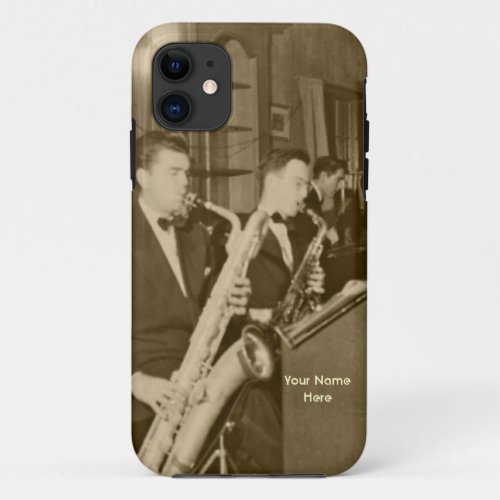 Vintage Saxophone Big Band iPhone5 Case