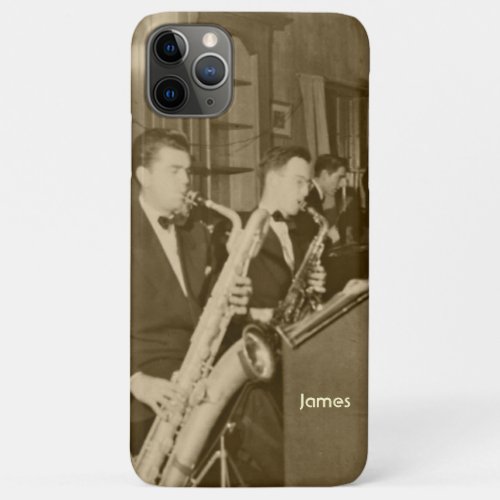 Vintage Saxophone Big Band Personal iPhone 11 Pro Max Case