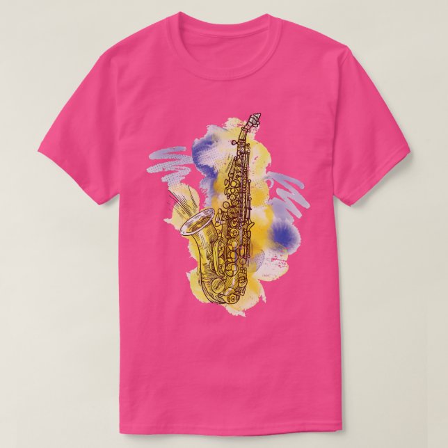 Vintage Saxophone T-Shirt (Design Front)